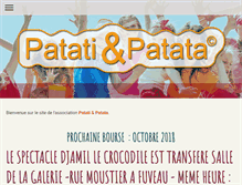 Tablet Screenshot of patati.fr